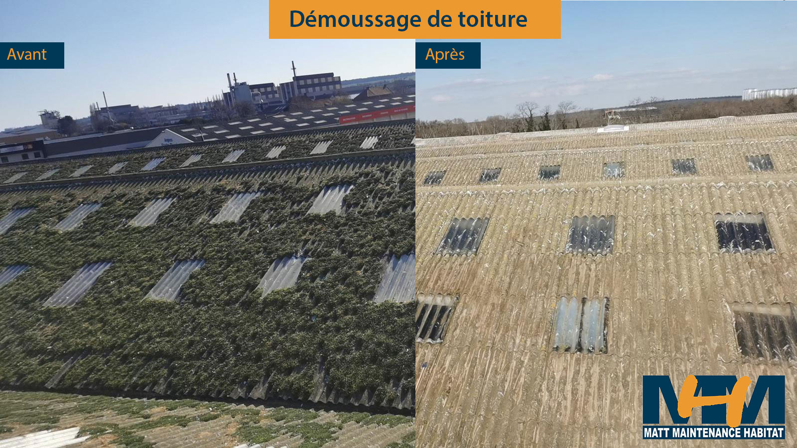 Démoussage de toiture pour supprimer les mousses, lichens et champignons