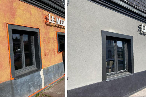 ravalement de façade : nettoyage et remise en peinture